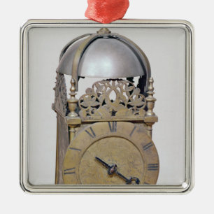 Lantern clock metal tree decoration