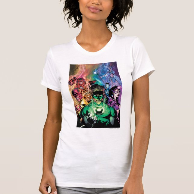 Lantern Corps Group with Colours T-Shirt (Front)