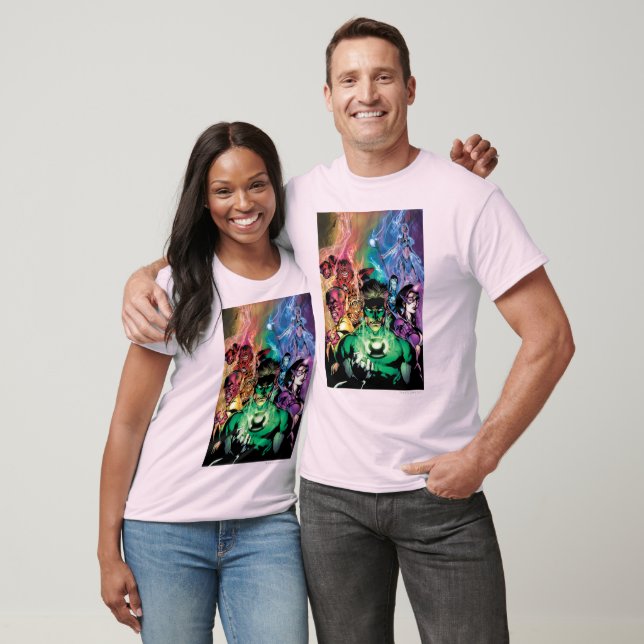 Lantern Corps Group with Colours T-Shirt (Unisex)