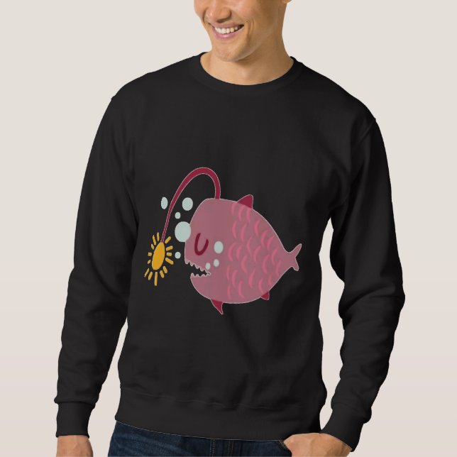Lantern Fish Swimming Sweatshirt (Front)