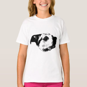 Lantern-Glow Gaze — Pit Mix Ink Sketch T-Shirt