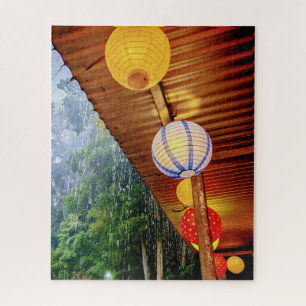Lantern Light in the Rain – Quiet Guatemala Jigsaw Jigsaw Puzzle
