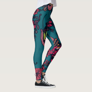 Lantern of Light – Retro Ornamental Glow Leggings
