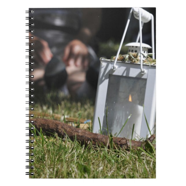 Lantern of light spiral notebook (Front)