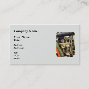 Lantern on Fire Truck Business Card