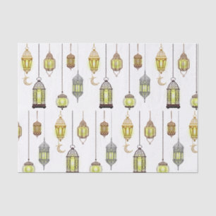 Lantern Ramadan Mubarak Oriental Islam Celebration Tissue Paper