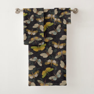 Lanternflies - Pyrops Candelaria & Planthoppers Bath Towel Set