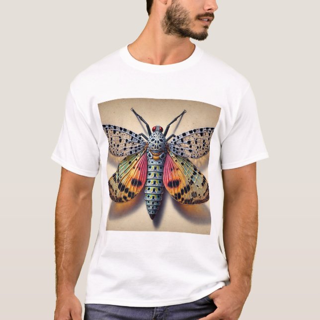 Lanternfly 100924IREF216 - Watercolor T-Shirt (Front)