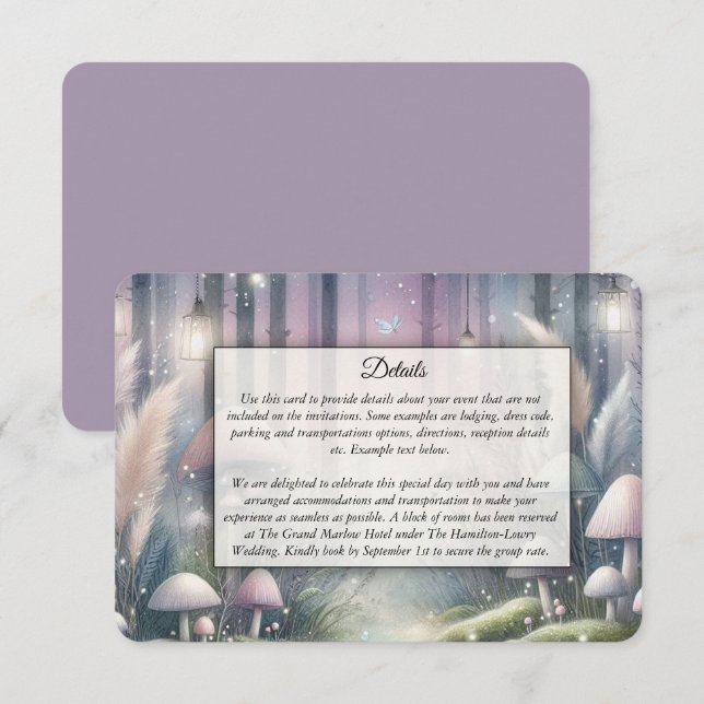 Lanternlight Dreams Enchanted Forest Enclosure Card (Front/Back)