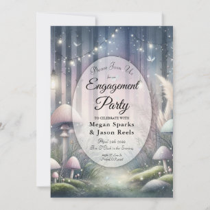Lanternlight Dreams Enchanted Forest Engagement  Invitation