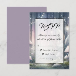 Lanternlight Dreams Enchanted Forest RSVP Card