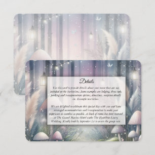 Lanternlight Dreams Enchanted Forest Wedding Enclosure Card