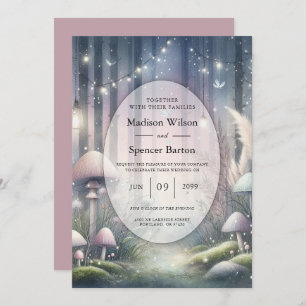 Lanternlight Dreams Enchanted Forest Wedding Invitation