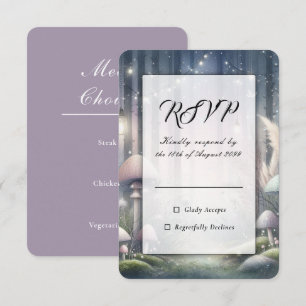  Lanternlight Dreams Enchanted Forest Wedding RSVP Card