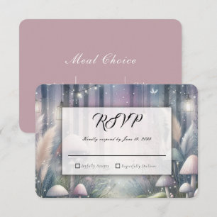 Lanternlight Dreams Enchanted Forest Wedding RSVP Card