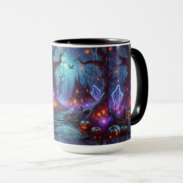 Lanternlight Hollow – Spirits Beneath the Trees  Mug (Front Right)