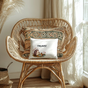 LanternPond Pals Woodland Hedgehog Duck  Cushion