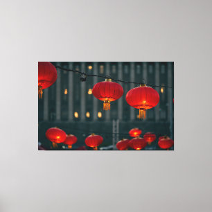 Lanterns Chinese New Year Canvas Print
