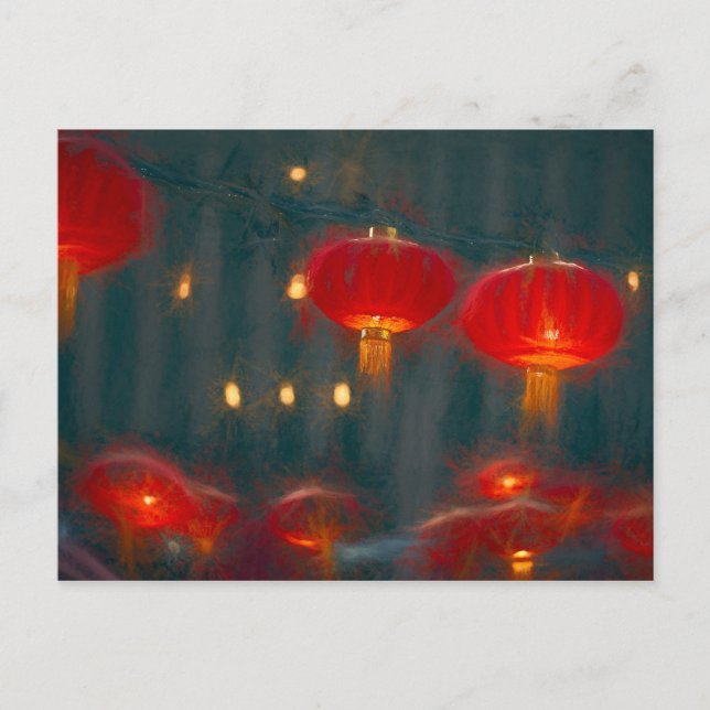 Lanterns Chinese New Year Card (Front)