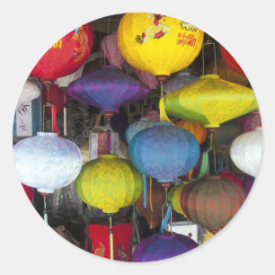 Lanterns in Hoi An, Vietnam Classic Round Sticker
