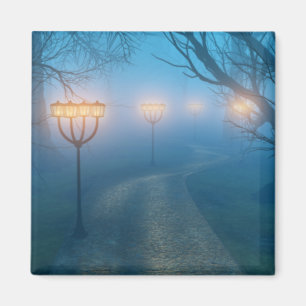 Lanterns in the Fog Magnet