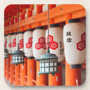 Lanterns inside Itsukushima Shrine Coaster