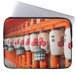 Lanterns inside Itsukushima Shrine Laptop Sleeve