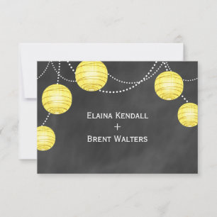 Lanterns on Chalk RSVP in Yellow Card
