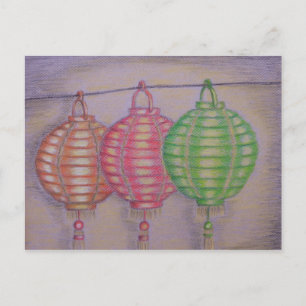 lanterns postcard