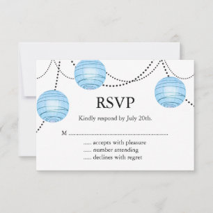 Lanterns RSVP in Blue Card