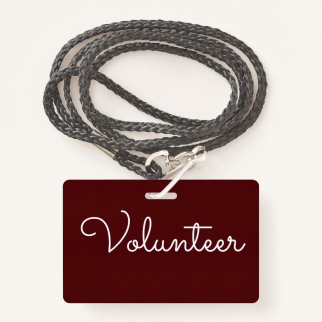 Lanyard Style Badge ID Badge (Front with Lanyard)