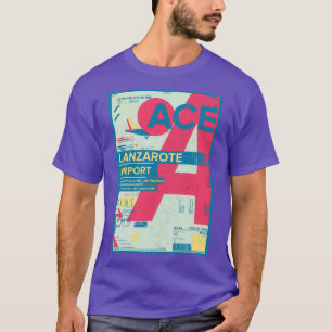 Lanzarote Canary Islands Spain Airport Travel Desi T-Shirt