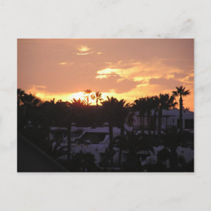 Lanzarote Sunset Postcard