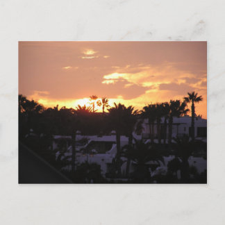 Lanzarote Sunset Postcard