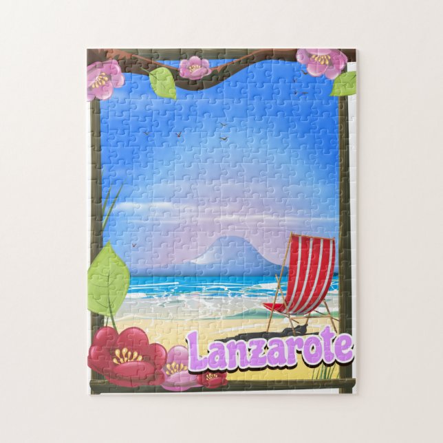 Lanzarote Travel poster Jigsaw Puzzle (Vertical)