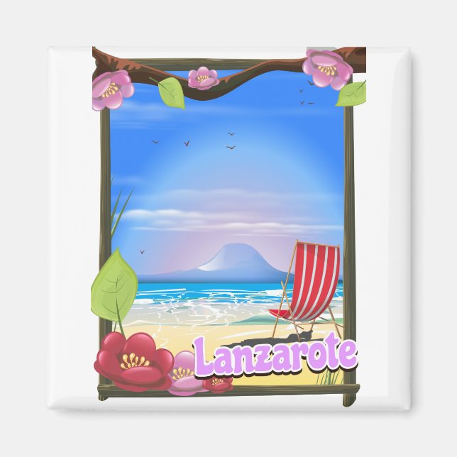 Lanzarote Travel poster Magnet (Front)