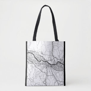Lanzhou China Map Tote Bag