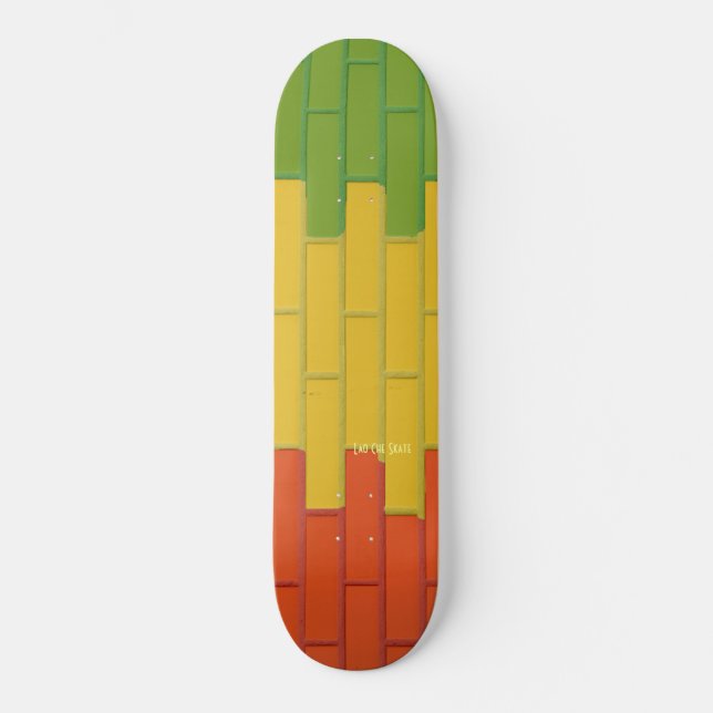 Lao Che Skate Rasta Bricks Deck Skateboard (Front)
