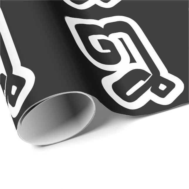 Lao / Laos Number Eight / 8 / ໘ (Bad/Paet) Laotian Wrapping Paper (Roll Corner)