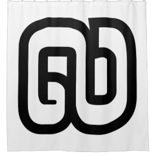 Lao / Laos Number Nine / 9 / ໙ (Kao/Gao) Laotian Shower Curtain