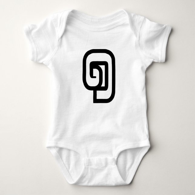 Lao / Laos Number One / 1 / ໑ (Nung/Nueng) Laotian Baby Bodysuit (Front)