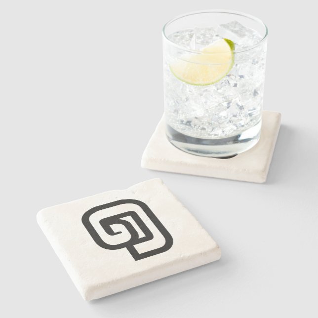 Lao / Laos Number One / 1 / ໑ (Nung/Nueng) Laotian Stone Coaster (Side)