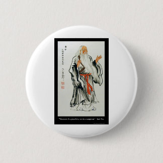 Lao Tzu Great Love/Courageous Quote Gifts Tees Etc 6 Cm Round Badge