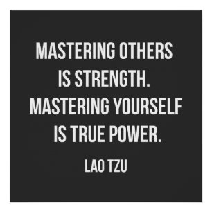 Lao Tzu inspirational quote  Poster