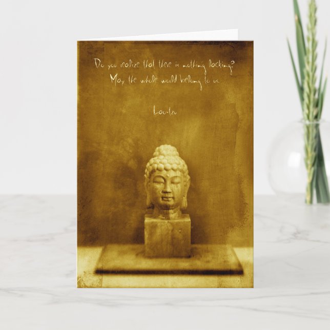 Lao Tzu Quote Card (Front)