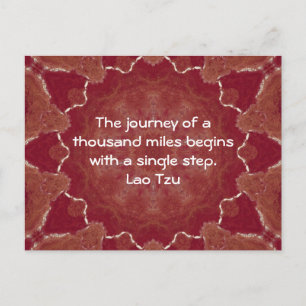 Lao Tzu Wisdom Motivational Quotation Saying Postcard