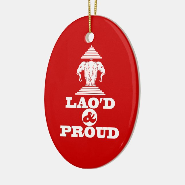 LAO'D & PROUD CERAMIC TREE DECORATION (Left)