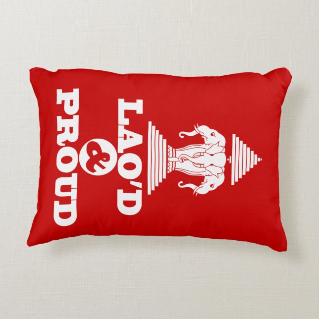 LAO'D & PROUD DECORATIVE CUSHION (Back)