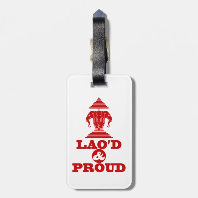 LAO'D & PROUD LUGGAGE TAG (Back Vertical)