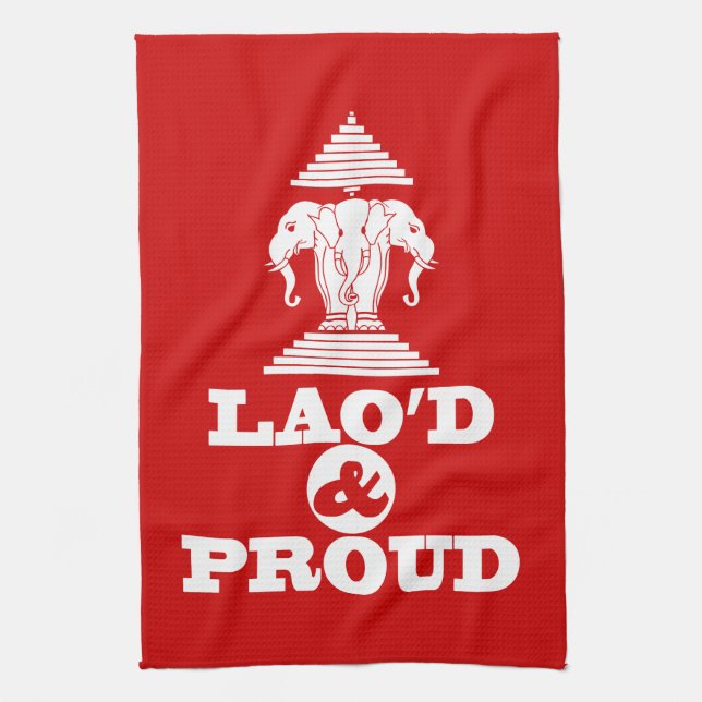 LAO'D & PROUD TEA TOWEL (Vertical)